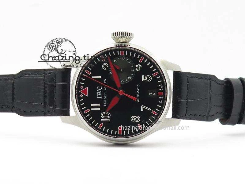 Big Pilot Real PR IW500435 “Muhammad Ali” ZF Best Edition On Black Leather Strap A Supportive 7295