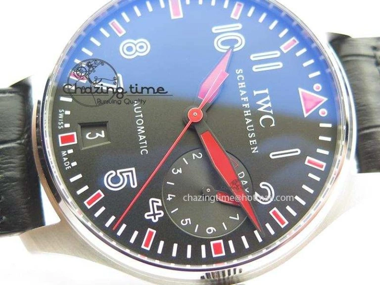 Big Pilot Real PR IW500435 “Muhammad Ali” ZF Best Edition On Black Leather Strap A Supportive 7295