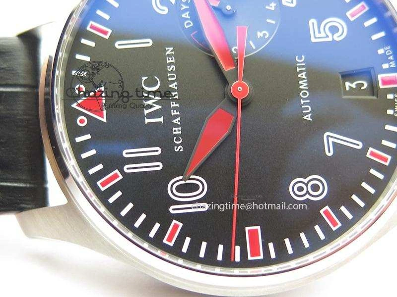 Big Pilot Real PR IW500435 “Muhammad Ali” ZF Best Edition On Black Leather Strap A Supportive 7295