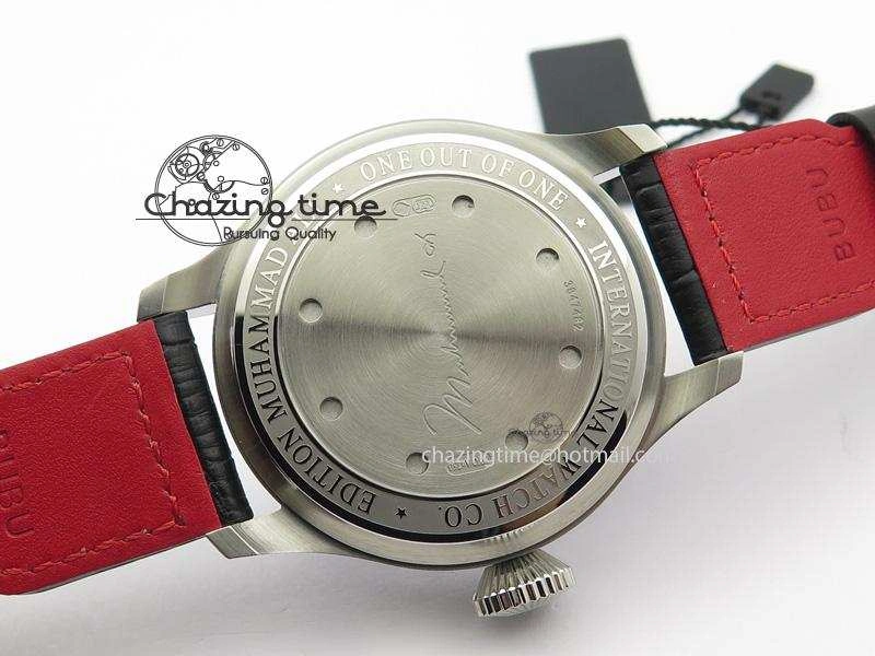 Big Pilot Real PR IW500435 “Muhammad Ali” ZF Best Edition On Black Leather Strap A Supportive 7295