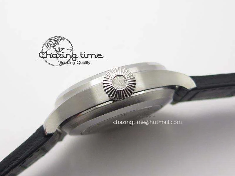 Original Big Pilot Real PR IW500906 ZF 1:1 Best Edition Silver Dial On Black Leather Strap A 7285