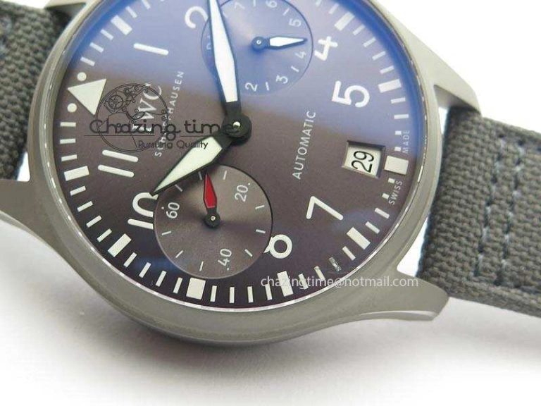 Big Pilot Real PR IW500910 “Patrouille Suisse” ZF 1:1 Best Edition On Gray Nylon Strap UrbanChic 7278