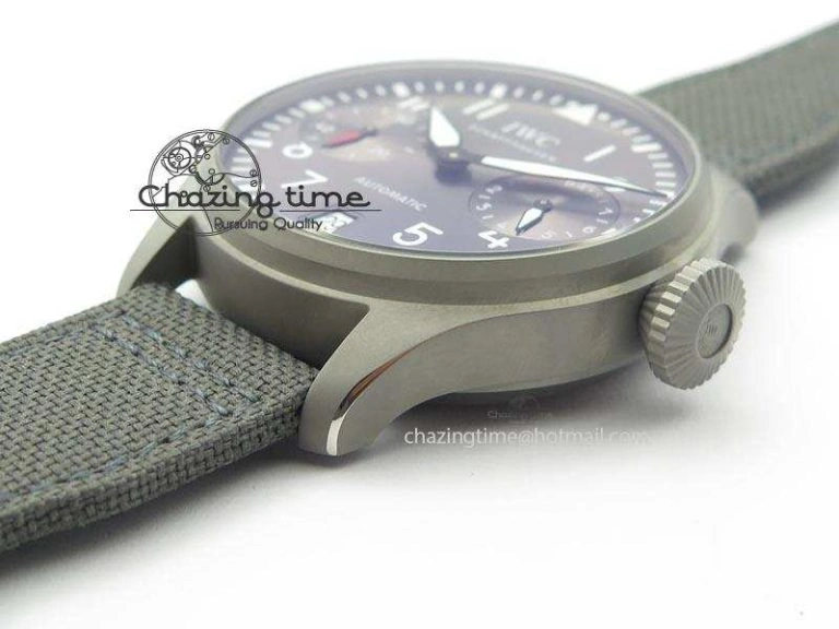 Big Pilot Real PR IW500910 “Patrouille Suisse” ZF 1:1 Best Edition On Gray Nylon Strap UrbanChic 7278