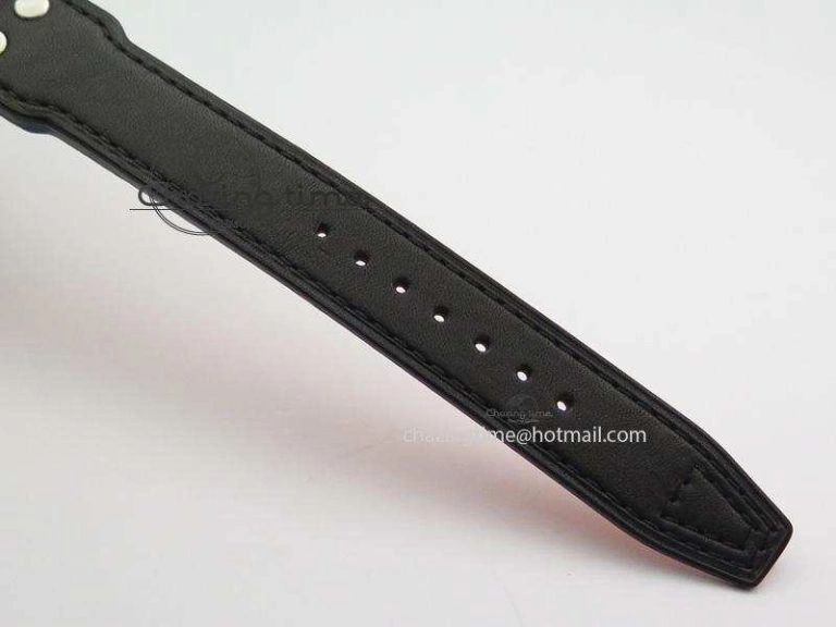 WaterResistant Big Pilot Real PR IW500912 ZF Best Edition Black Dial On Black Leather Strap A 7287