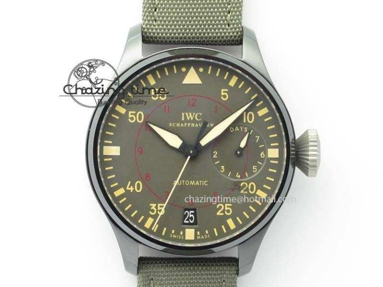 Attractive Big Pilot Real PR IW501902 Real Ceramic ZF 1:1 Best Edition On Nylon Strap A 7275
