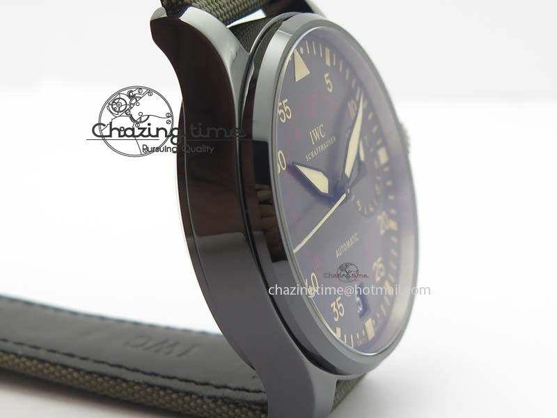 Attractive Big Pilot Real PR IW501902 Real Ceramic ZF 1:1 Best Edition On Nylon Strap A 7275