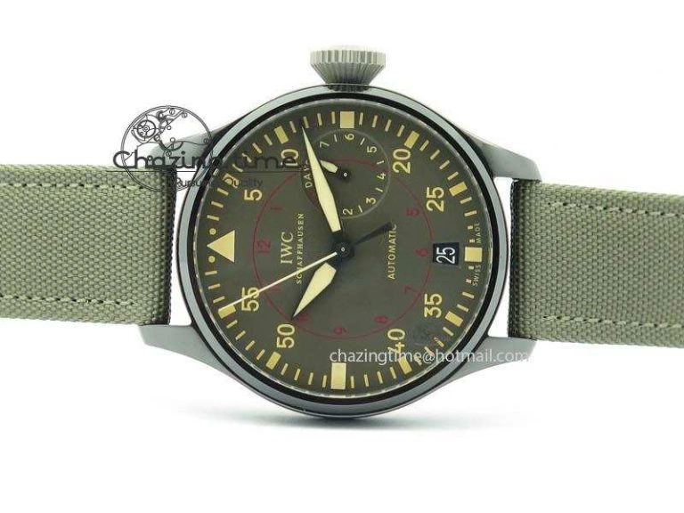 Attractive Big Pilot Real PR IW501902 Real Ceramic ZF 1:1 Best Edition On Nylon Strap A 7275