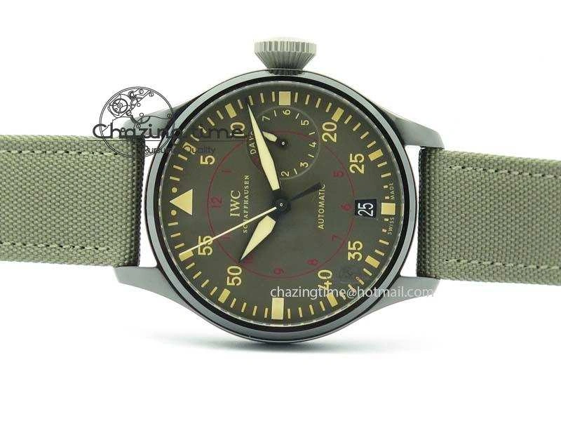 Attractive Big Pilot Real PR IW501902 Real Ceramic ZF 1:1 Best Edition On Nylon Strap A 7275