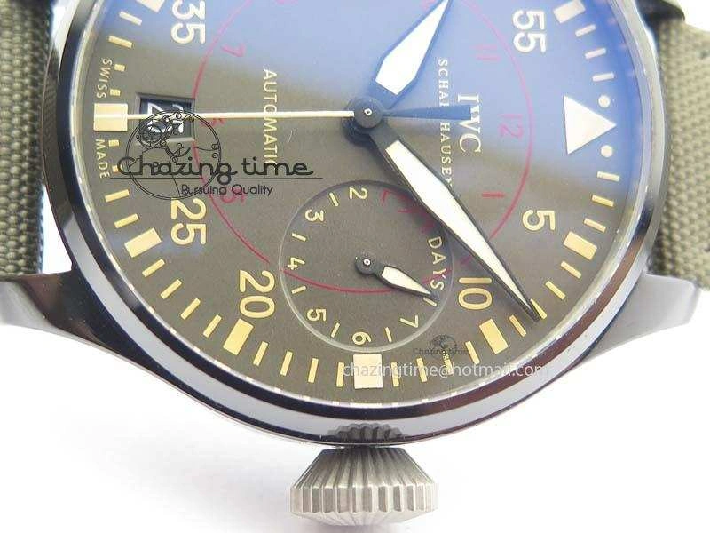 Attractive Big Pilot Real PR IW501902 Real Ceramic ZF 1:1 Best Edition On Nylon Strap A 7275