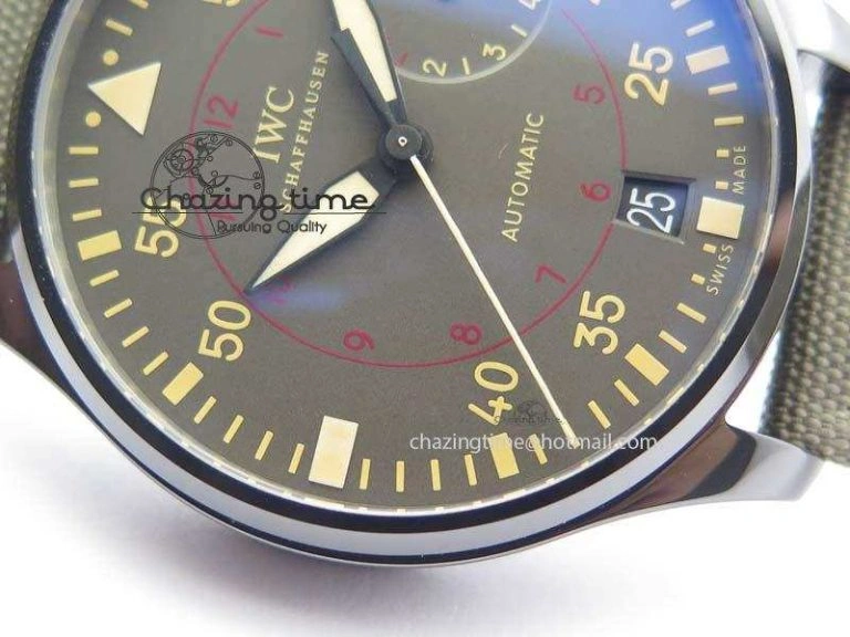 Attractive Big Pilot Real PR IW501902 Real Ceramic ZF 1:1 Best Edition On Nylon Strap A 7275