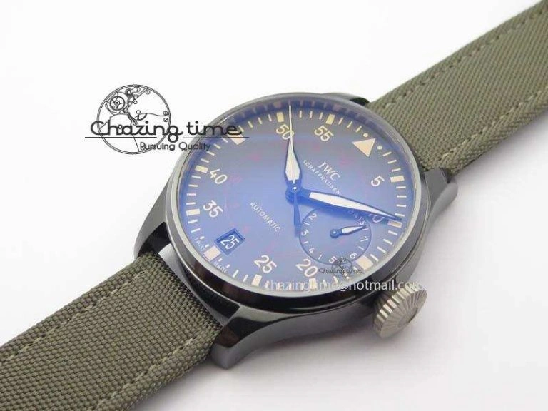 Attractive Big Pilot Real PR IW501902 Real Ceramic ZF 1:1 Best Edition On Nylon Strap A 7275