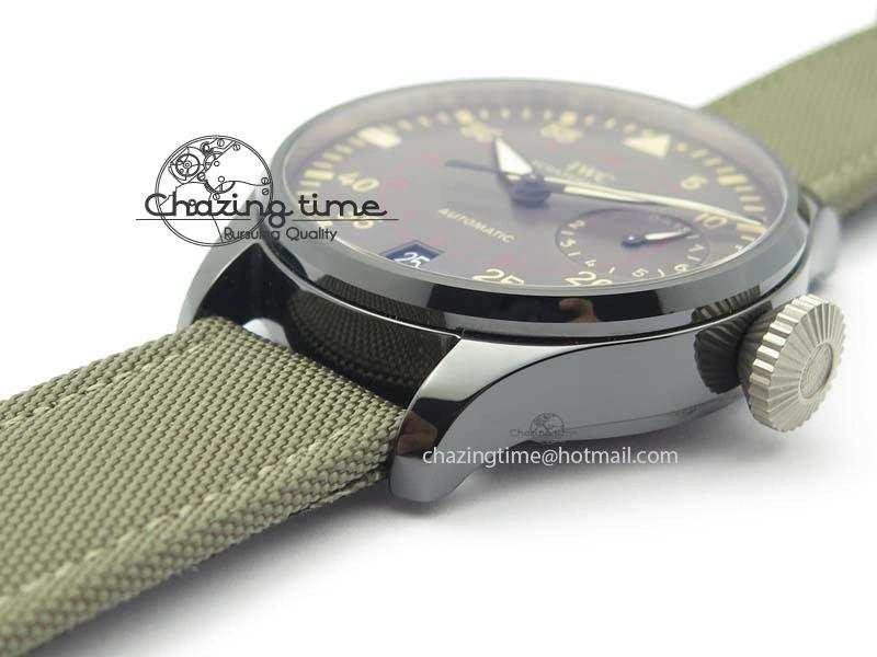 Attractive Big Pilot Real PR IW501902 Real Ceramic ZF 1:1 Best Edition On Nylon Strap A 7275