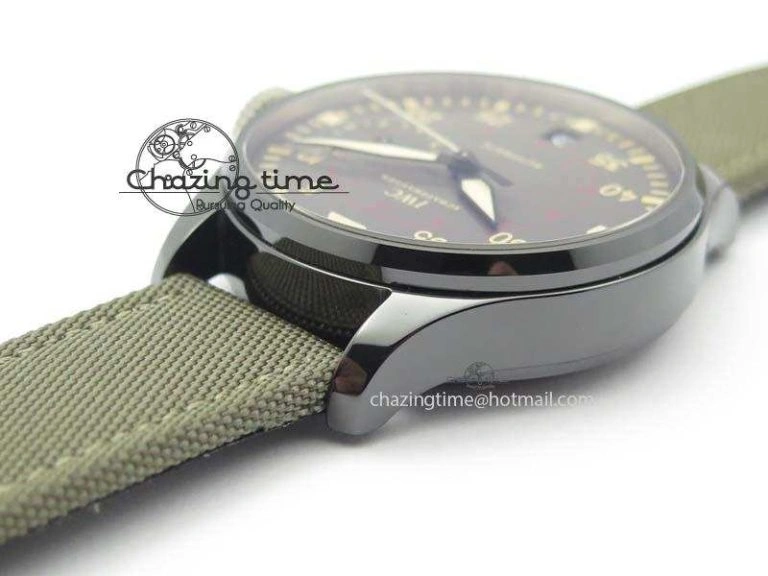 Attractive Big Pilot Real PR IW501902 Real Ceramic ZF 1:1 Best Edition On Nylon Strap A 7275
