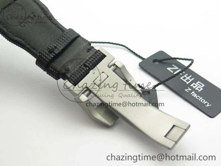 OdorResistant Big Pilot Real PR IW502001 Real Ceramic ZF 1:1 Best Edition On Black Calfskin Strap A51111 V 7227