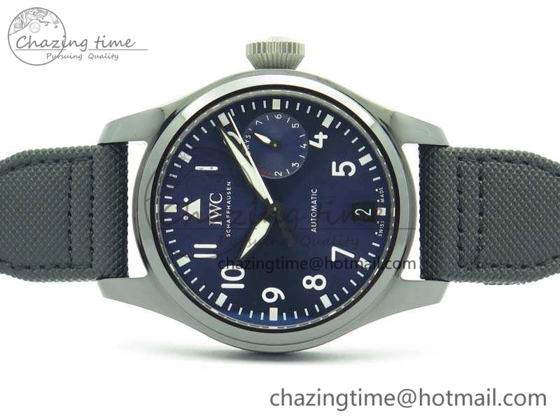 UrbanChic Big Pilot Real PR IW502003 Real Ceramic ZF 1:1 Best Edition On Black Calfskin Strap A51111 V 7238