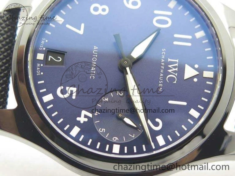 UrbanChic Big Pilot Real PR IW502003 Real Ceramic ZF 1:1 Best Edition On Black Calfskin Strap A51111 V 7238