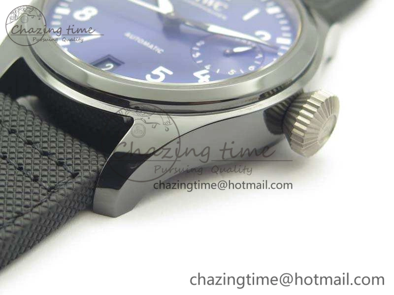 UrbanChic Big Pilot Real PR IW502003 Real Ceramic ZF 1:1 Best Edition On Black Calfskin Strap A51111 V 7238