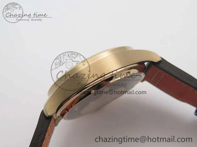 UrbanStyle Big Pilot Real PR IW502701 RG YLF 1:1 Best Edition Blue Dial On Calfskin Strap A 7225