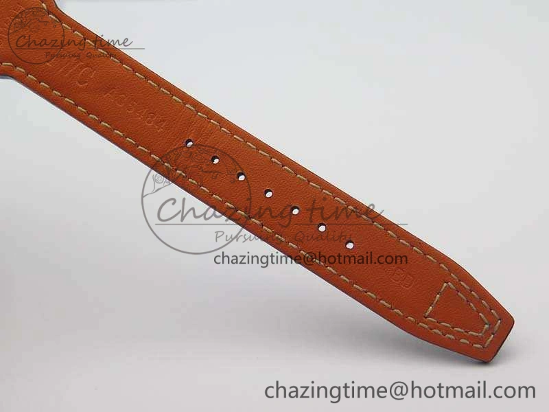 UrbanStyle Big Pilot Real PR IW502701 RG YLF 1:1 Best Edition Blue Dial On Calfskin Strap A 7225