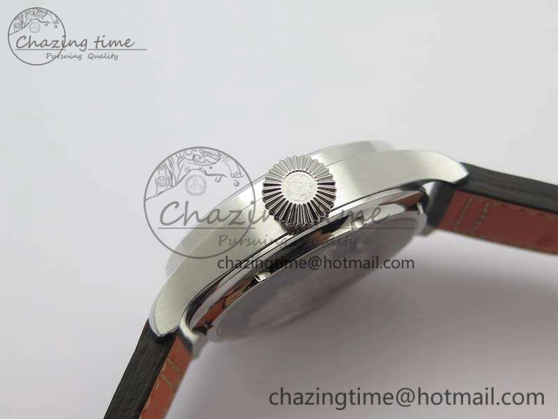 Bright Big Pilot Real PR IW502703 SS YLF 1:1 Best Edition Blue Dial On Calfskin Strap A 7226