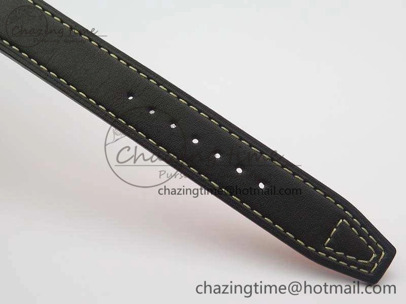 Bright Big Pilot Real PR IW502703 SS YLF 1:1 Best Edition Blue Dial On Calfskin Strap A 7226