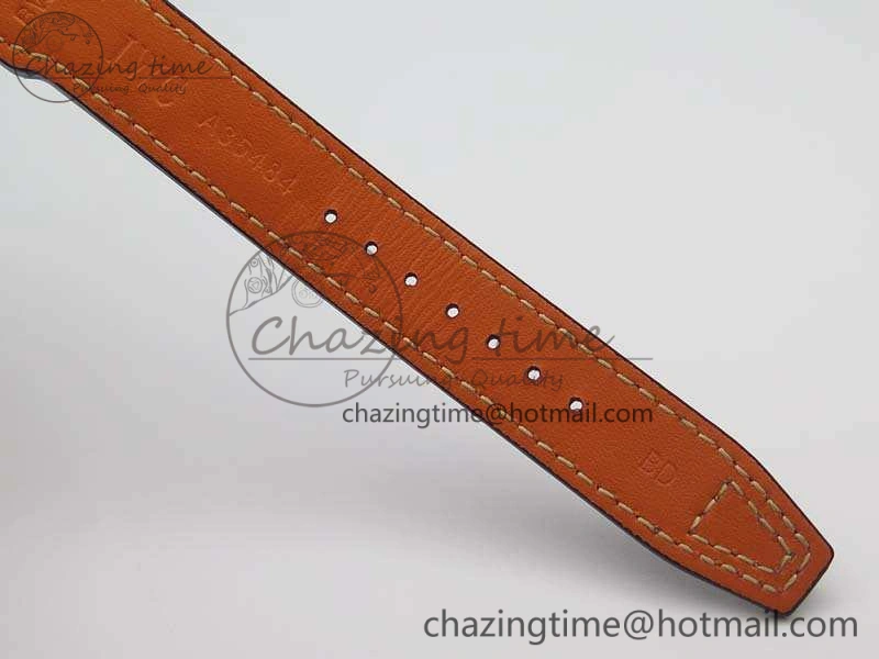 Bright Big Pilot Real PR IW502703 SS YLF 1:1 Best Edition Blue Dial On Calfskin Strap A 7226