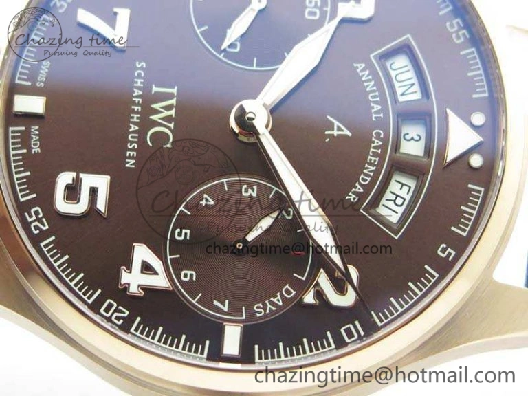 Big Pilot Real PR IW502706 RG YLF 1:1 Best Edition Brown Dial On Calfskin Strap A Supportive 7223