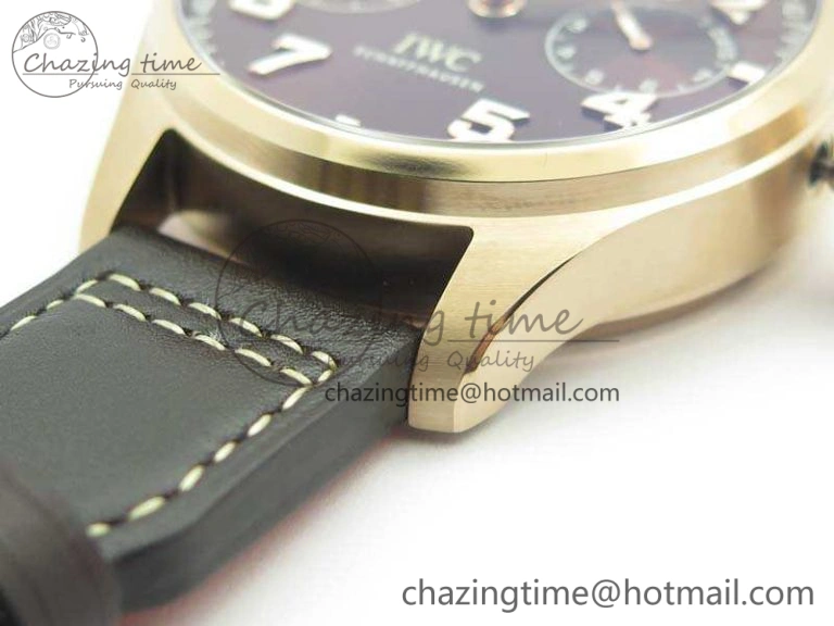 Big Pilot Real PR IW502706 RG YLF 1:1 Best Edition Brown Dial On Calfskin Strap A Supportive 7223