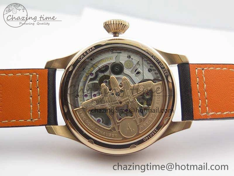 Big Pilot Real PR IW502706 RG YLF 1:1 Best Edition Brown Dial On Calfskin Strap A Supportive 7223