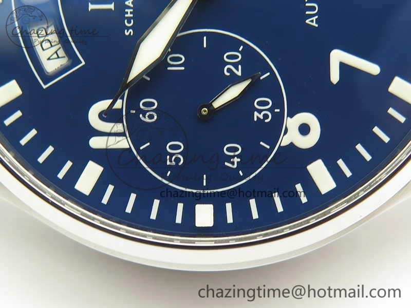 Big Pilot Real PR IW502708 SS YLF 1:1 Best Edition Blue Dial On Black Calfskin Strap A ZeroBulk 7219