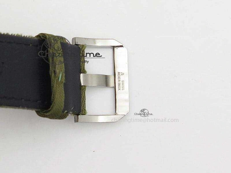 Big Pilot Top Gun Miramar PVD Plated Titanium on Green Nylon Strap A23J Practical 7398
