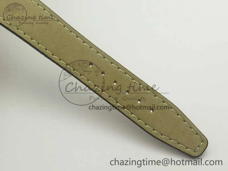 Black Bay 36 KRF 1:1 Best Edition Black Dial on Gray Leather Strap A Thermal 9768