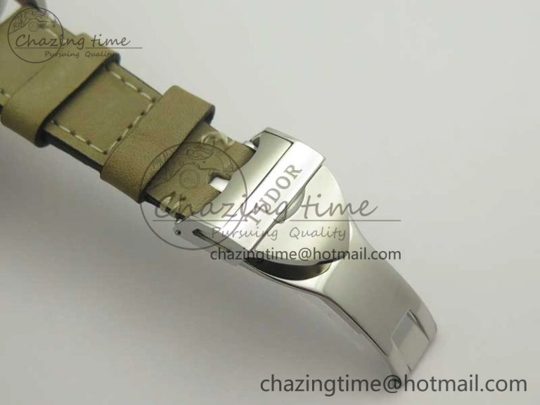 Black Bay 36 KRF 1:1 Best Edition Black Dial on Gray Leather Strap A Thermal 9768