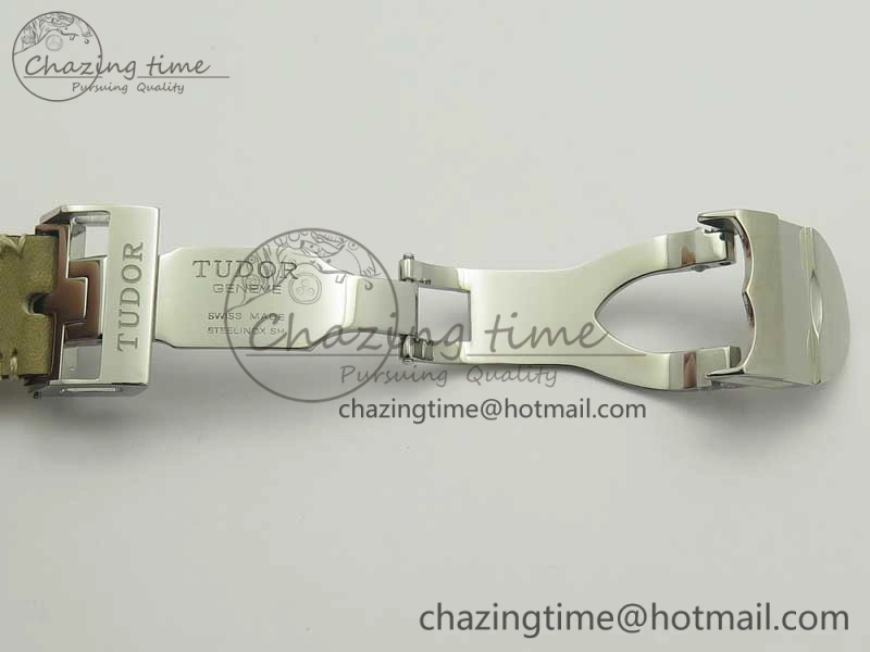 Black Bay 36 KRF 1:1 Best Edition Black Dial on Gray Leather Strap A Thermal 9768
