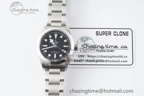 Black Bay 36 KRF 1:1 Best Edition Black Dial on SS Bracelet A2824 V Resilient 9742
