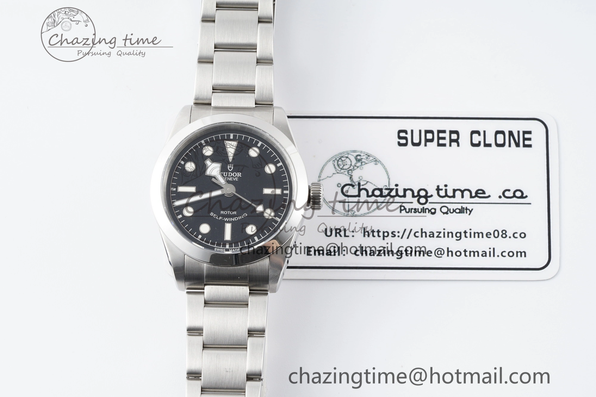 Black Bay 36 KRF 1:1 Best Edition Black Dial on SS Bracelet A2824 V Resilient 9742