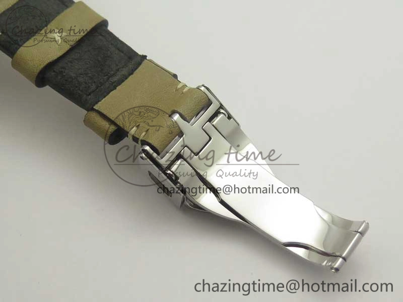 Black Bay 36 KRF 1:1 Best Edition Blue Dial on Gray Leather Strap A Supportive 9766