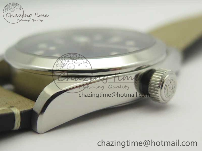 Black Bay 36 KRF 1:1 Best Edition Blue Dial on Gray Leather Strap A Supportive 9766