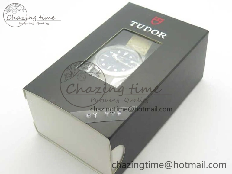 Black Bay 36 KRF 1:1 Best Edition Blue Dial on Gray Leather Strap A Supportive 9766