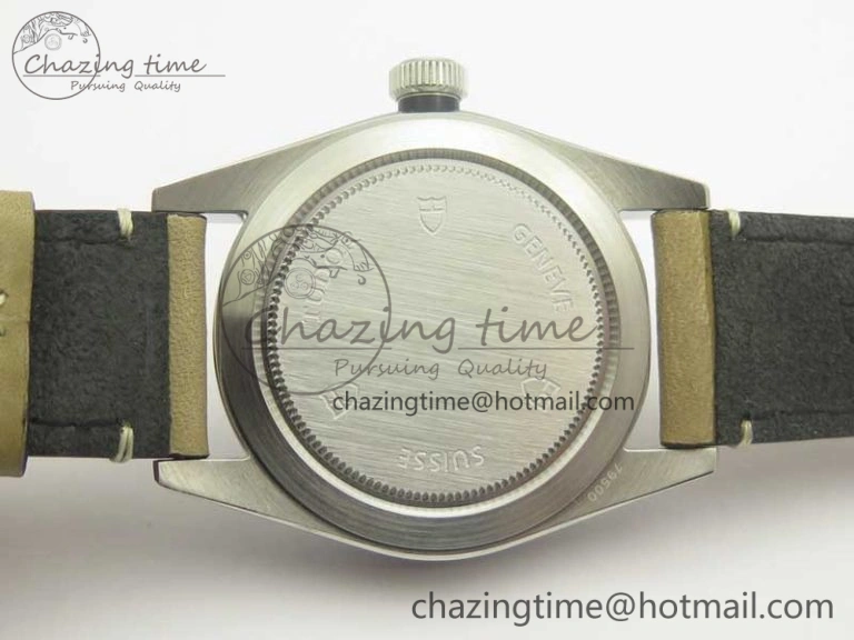 Black Bay 36 KRF 1:1 Best Edition Blue Dial on Gray Leather Strap A Supportive 9766