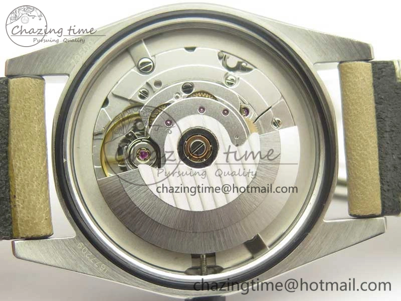 Black Bay 36 KRF 1:1 Best Edition Blue Dial on Gray Leather Strap A Supportive 9766