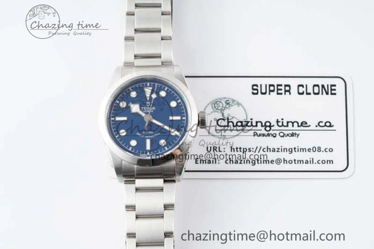 Resilient Black Bay 36 KRF 1:1 Best Edition Blue Dial on SS Bracelet A2824 V 9741