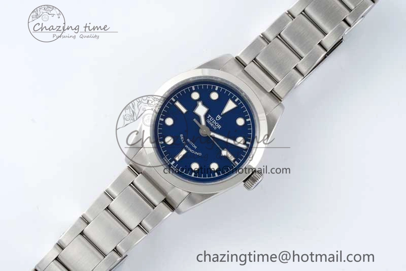 Resilient Black Bay 36 KRF 1:1 Best Edition Blue Dial on SS Bracelet A2824 V 9741