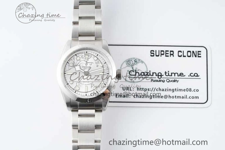 Black Bay 36 KRF 1:1 Best Edition Silver Dial on SS Bracelet A2824 V Supportive 9743