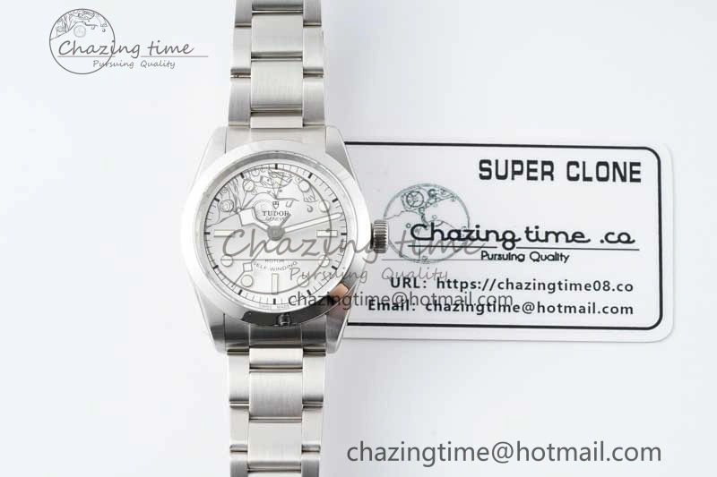 Black Bay 36 KRF 1:1 Best Edition Silver Dial on SS Bracelet A2824 V Supportive 9743