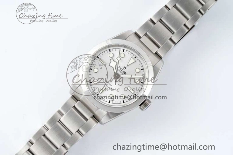 Black Bay 36 KRF 1:1 Best Edition Silver Dial on SS Bracelet A2824 V Supportive 9743