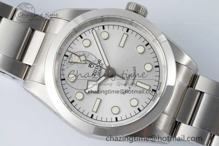 Black Bay 36 KRF 1:1 Best Edition Silver Dial on SS Bracelet A2824 V Supportive 9743