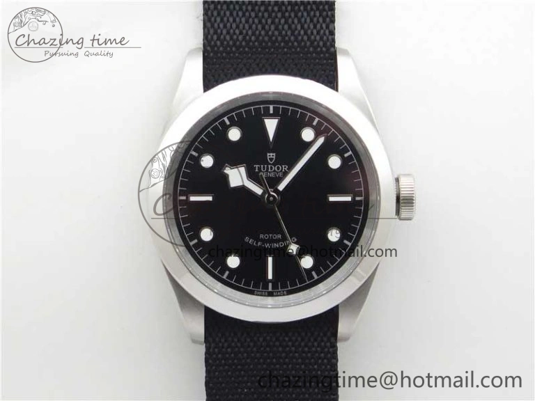 Black Bay 41 SS LF 1:1 Best Edition Black Dial on Black Nylon Strap A Affordable 9754