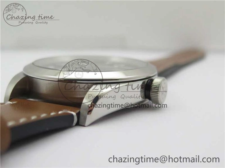 Black Bay 41 SS LF 1:1 Best Edition Black Dial on Brown Leather Strap A SunProtective 9748