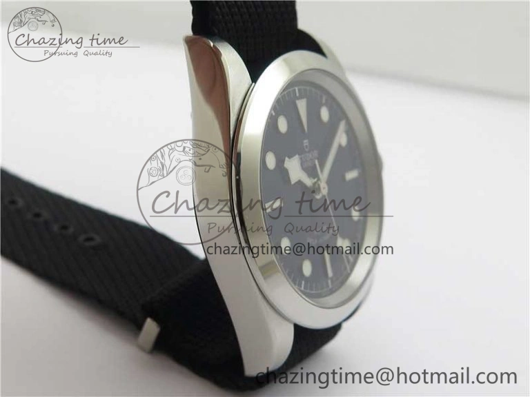 NewStyle Black Bay 41 SS LF 1:1 Best Edition Blue Dial on Black Nylon Strap A 9753